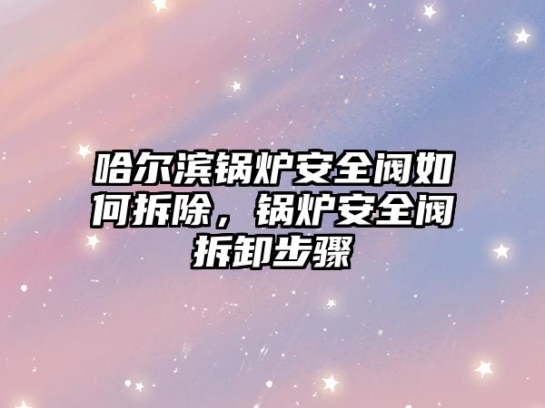 哈爾濱鍋爐安全閥如何拆除，鍋爐安全閥拆卸步驟